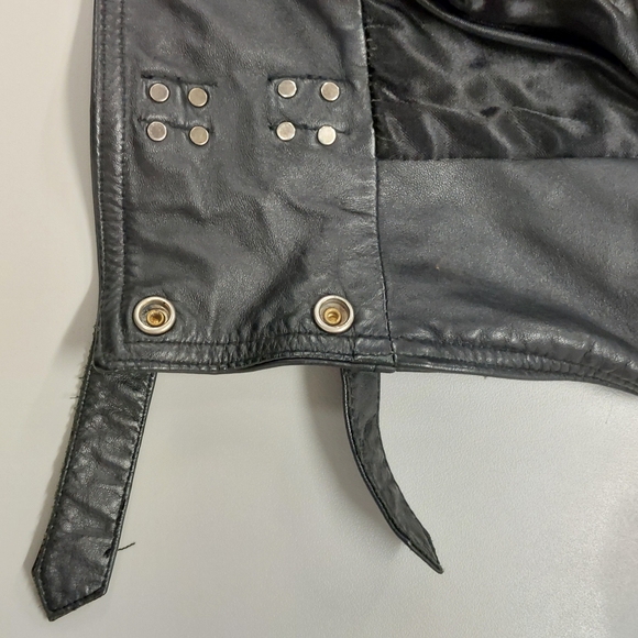 Vintage Collection d'Artisan by The Leather Ranch 1980s Leather Bomber Jacket - Picture 6 of 13